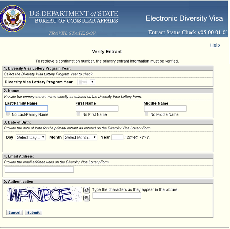 green card format