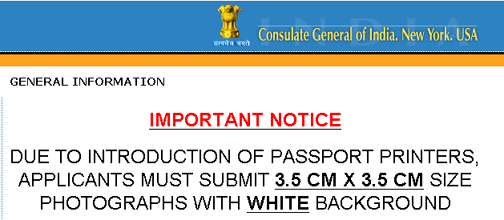 Indian passport photo